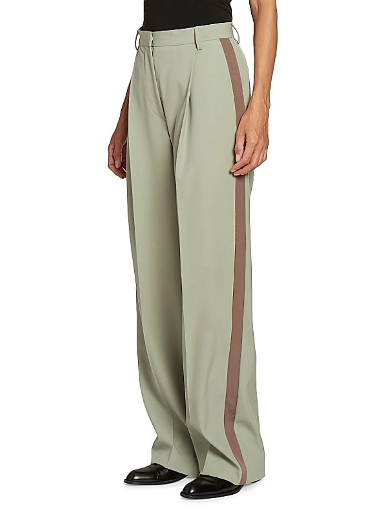 Cotton-Blend Tuxedo Pants