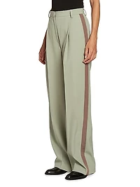 Cotton-Blend Tuxedo Pants