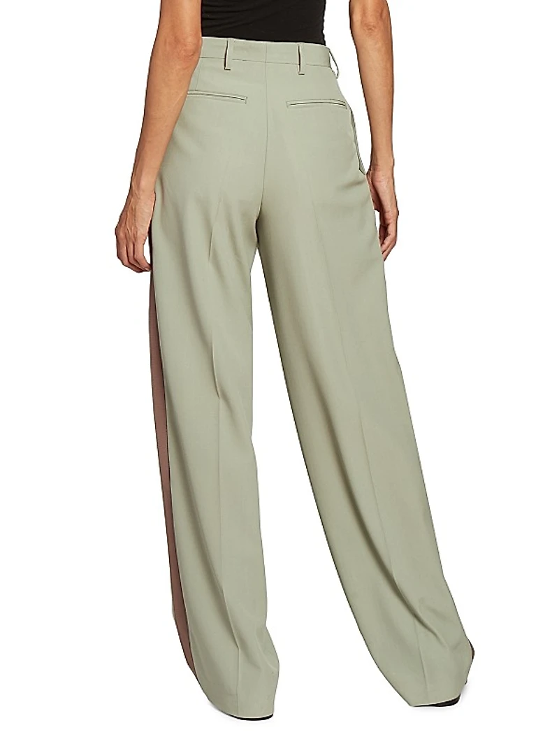 Cotton-Blend Tuxedo Pants