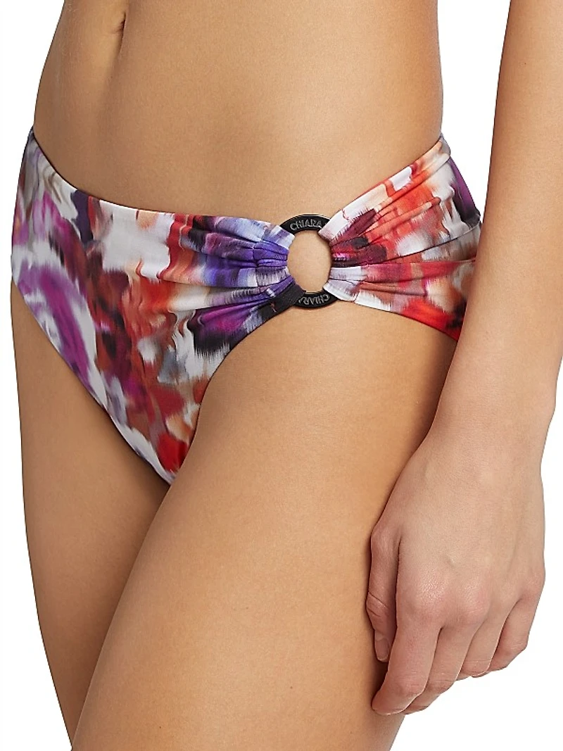 Haze Printed O-Ring Bikini Bottom