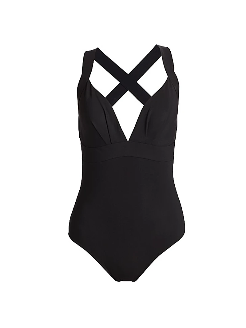 Plunge One-Piece Swimsuit