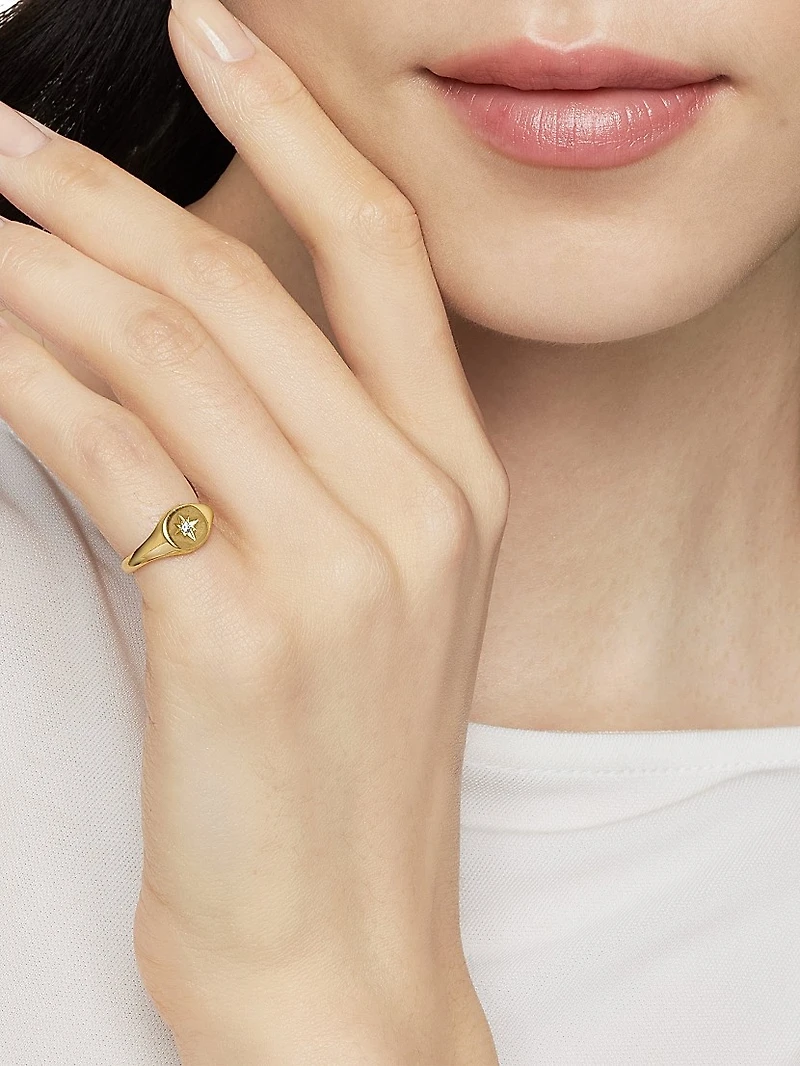 Cable Collectibles Starset Pinky Ring 18K Yellow Gold