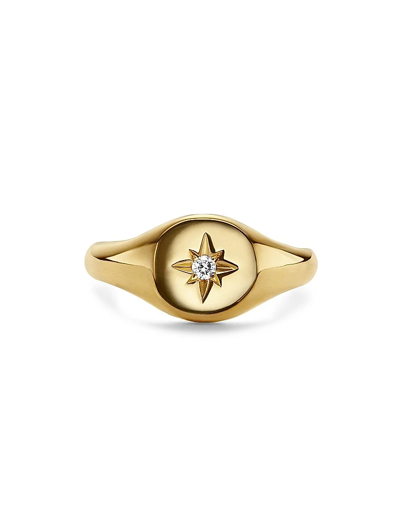 Cable Collectibles Starset Pinky Ring 18K Yellow Gold
