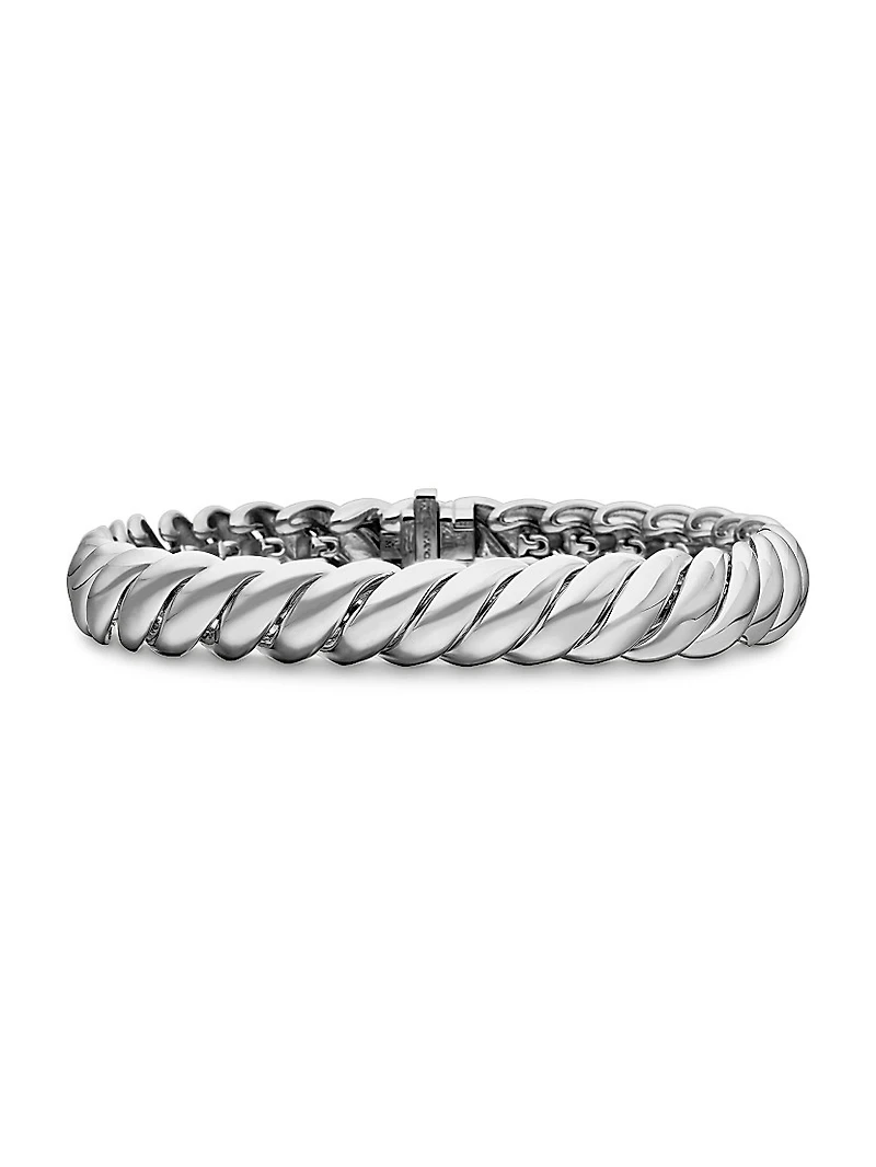 Sculpted Cable Bracelet Sterling Silver