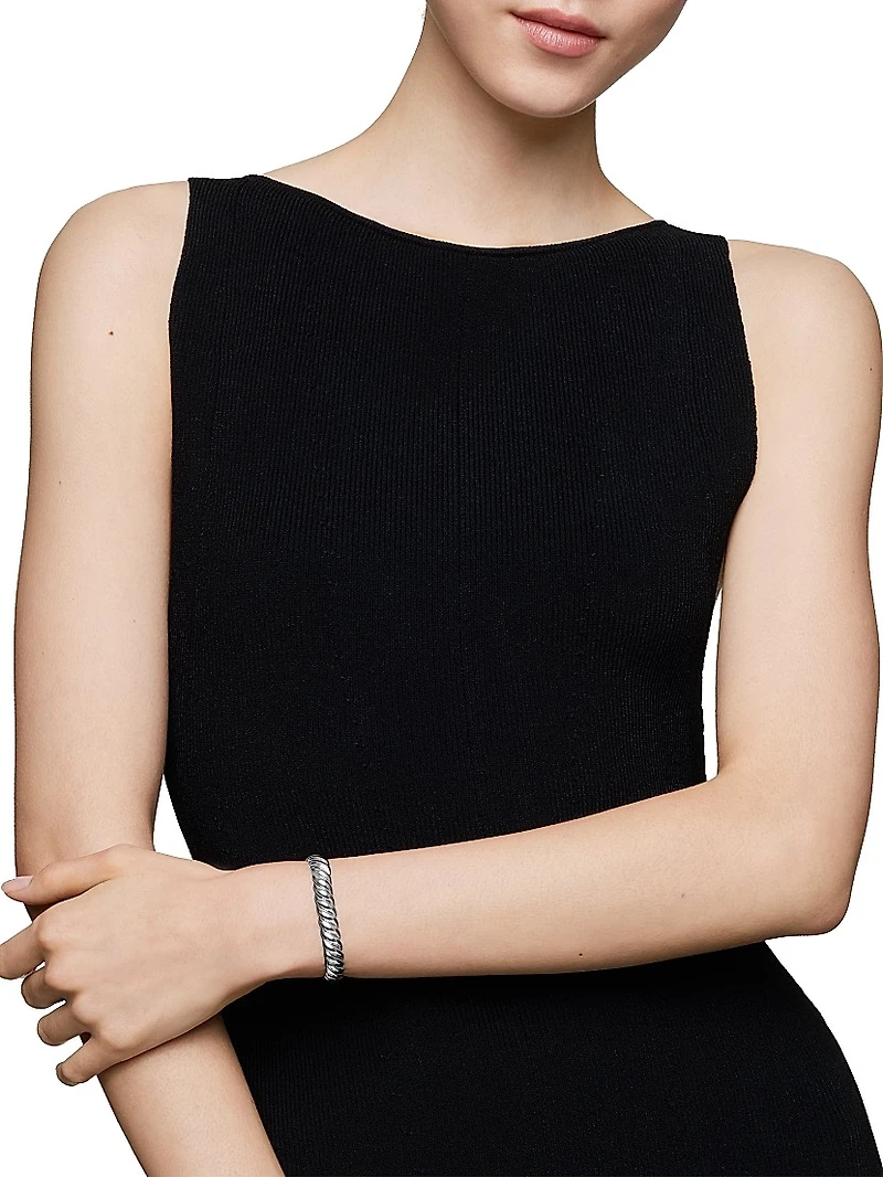 Sculpted Cable Bracelet Sterling Silver