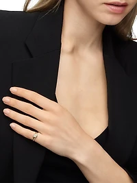 Sculpted Cable Micro Pinky Ring 18K Yellow Gold