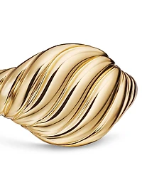 Sculpted Cable Pinky Ring 18K Yellow Gold