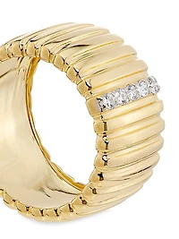 14K Yellow Gold & 0.14 TCW Diamond Ring