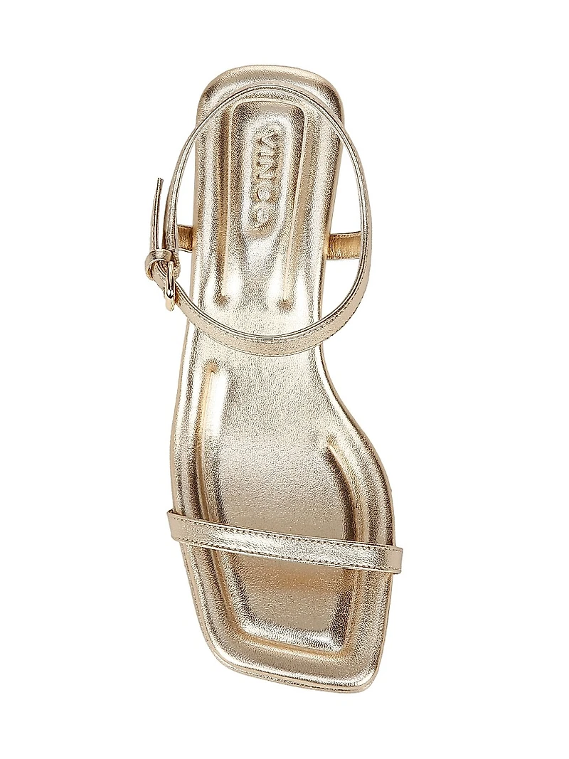 Coco 60MM Metallic Leather Sandals