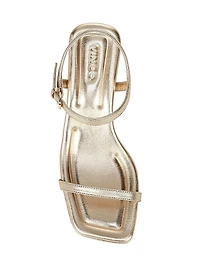 Coco 60MM Metallic Leather Sandals