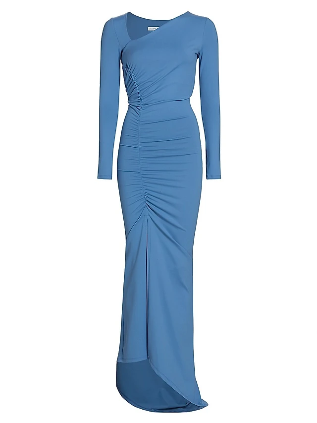 Ronny Kobo Scorpio Ruched Jersey Maxi Dress | The Summit