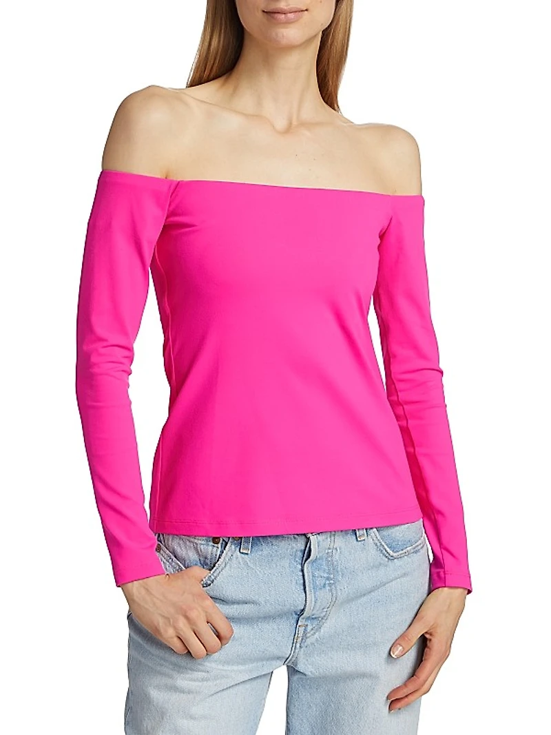 Jersey Off-the-Shoulder Top