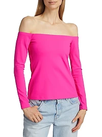 Jersey Off-the-Shoulder Top
