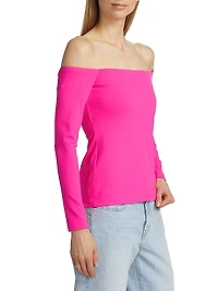 Jersey Off-the-Shoulder Top