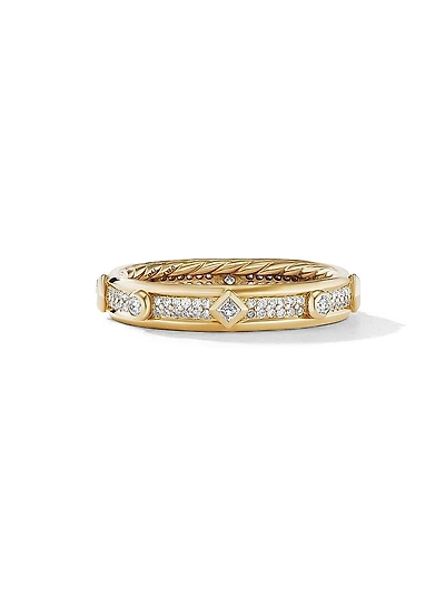 Modern Renaissance Band Ring 18K Yellow Gold