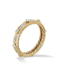 Modern Renaissance Band Ring 18K Yellow Gold