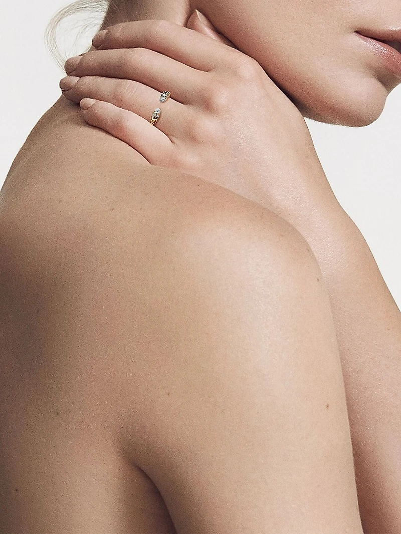 Petite Helena Open Ring 18K Yellow Gold