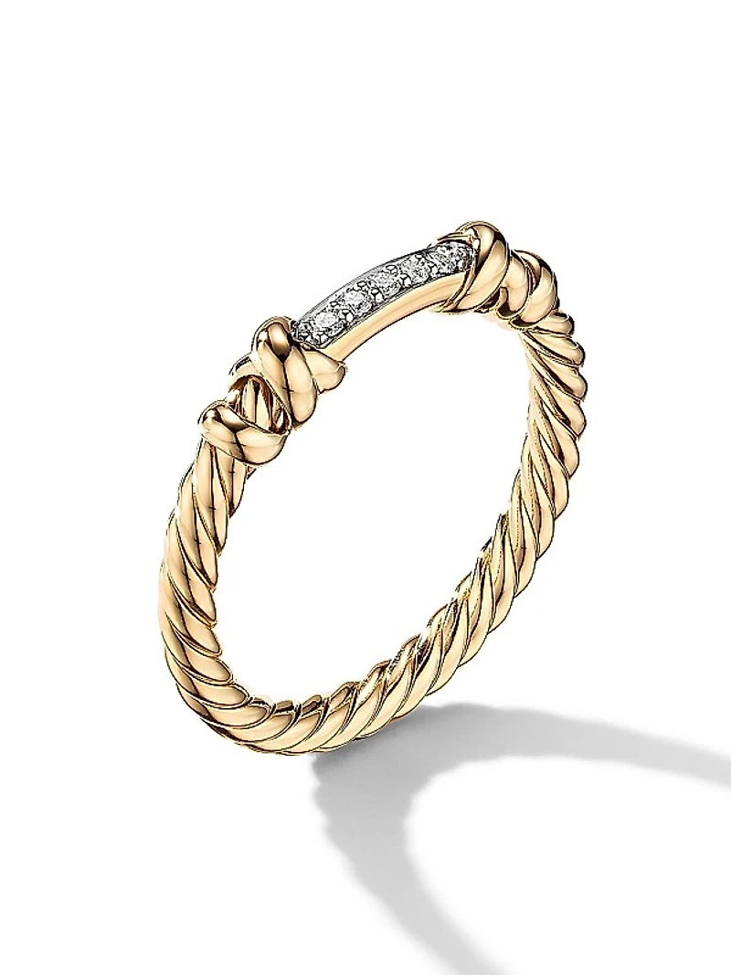 Petite Helena Wrap Ring In 18K Yellow Gold
