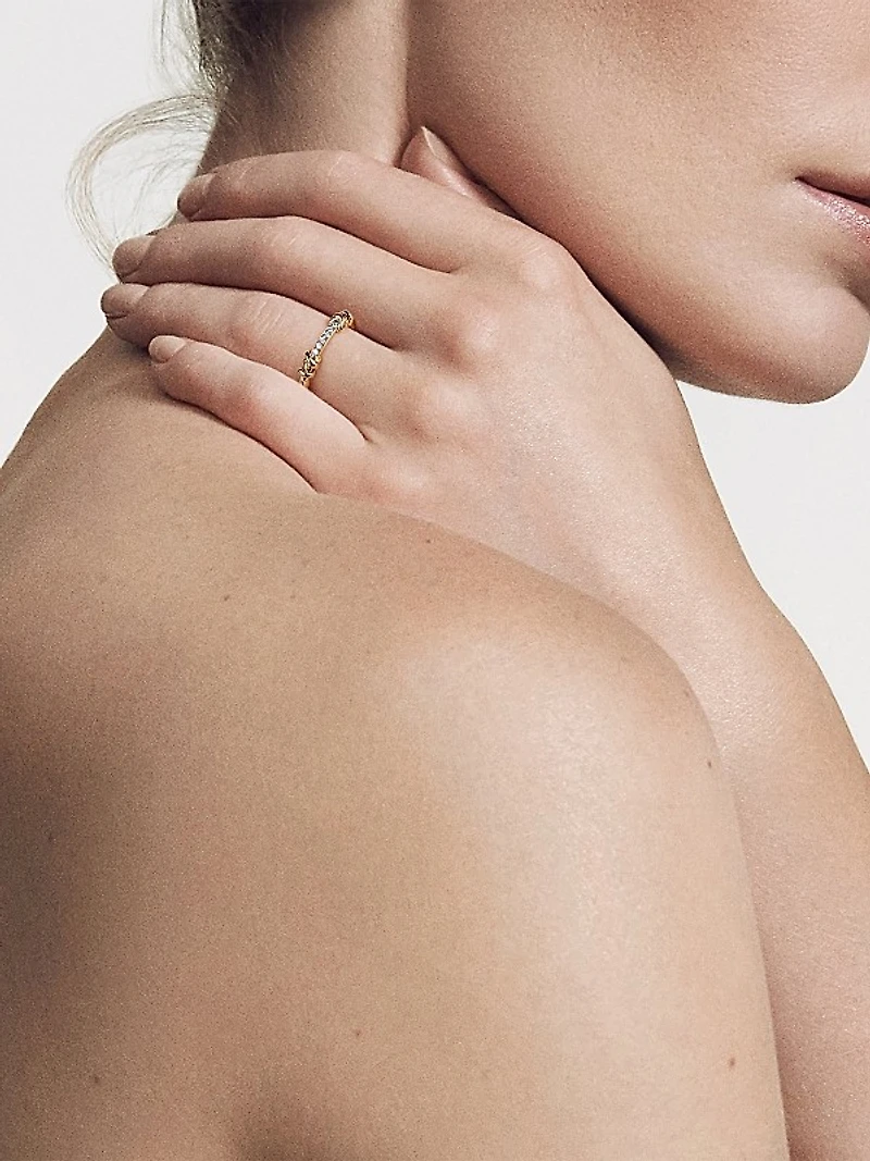 Petite Helena Wrap Ring In 18K Yellow Gold