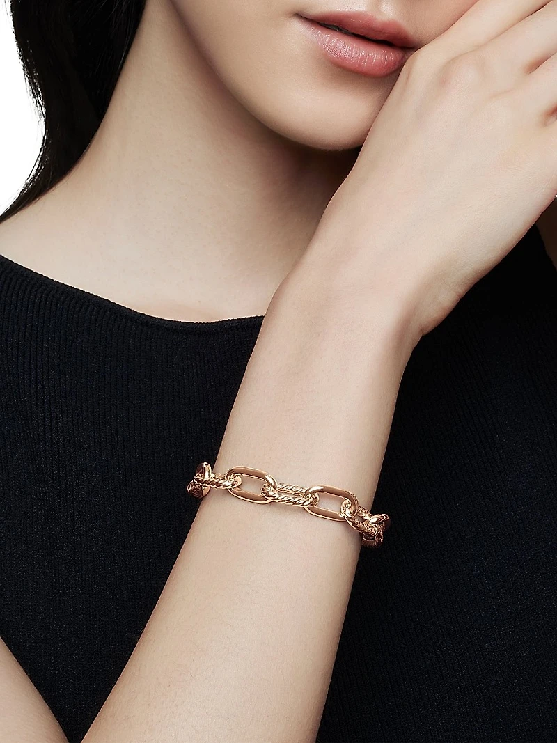 DY Madison Chain Bracelet 18K Rose Gold