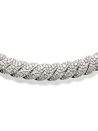 Sculpted Cable Necklace 18K White Gold