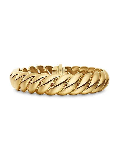 Sculpted Cable Bracelet 18K Yellow Gold