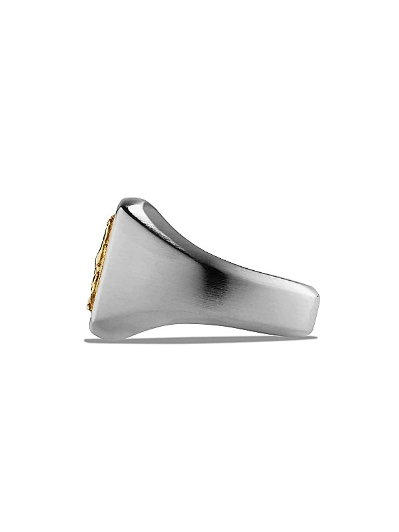 Petrvs Horse Pinky Ring in Sterling Silver