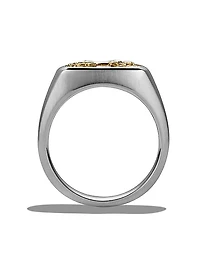 Petrvs Horse Pinky Ring in Sterling Silver