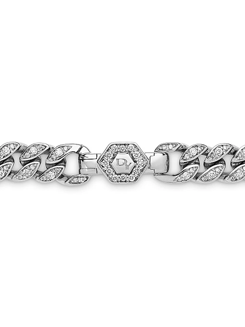 Curb Chain Necklace In Sterling Silver