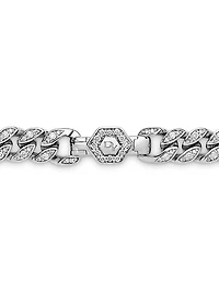 Curb Chain Necklace In Sterling Silver