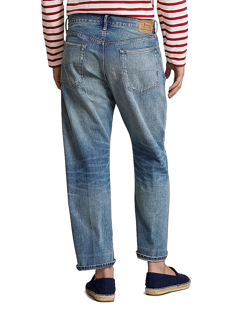 Distressed Slim-Fit Jeans