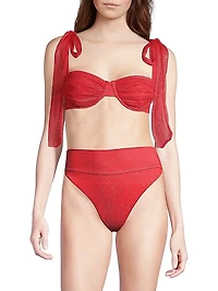 Drea Shimmer Underwire Bikini Top