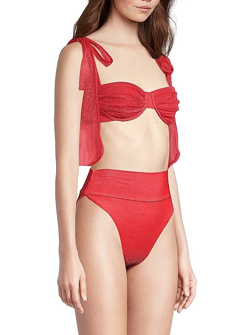 Drea Shimmer Underwire Bikini Top