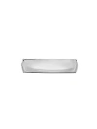 Streamline Band Ring 18K White Gold, 6mm