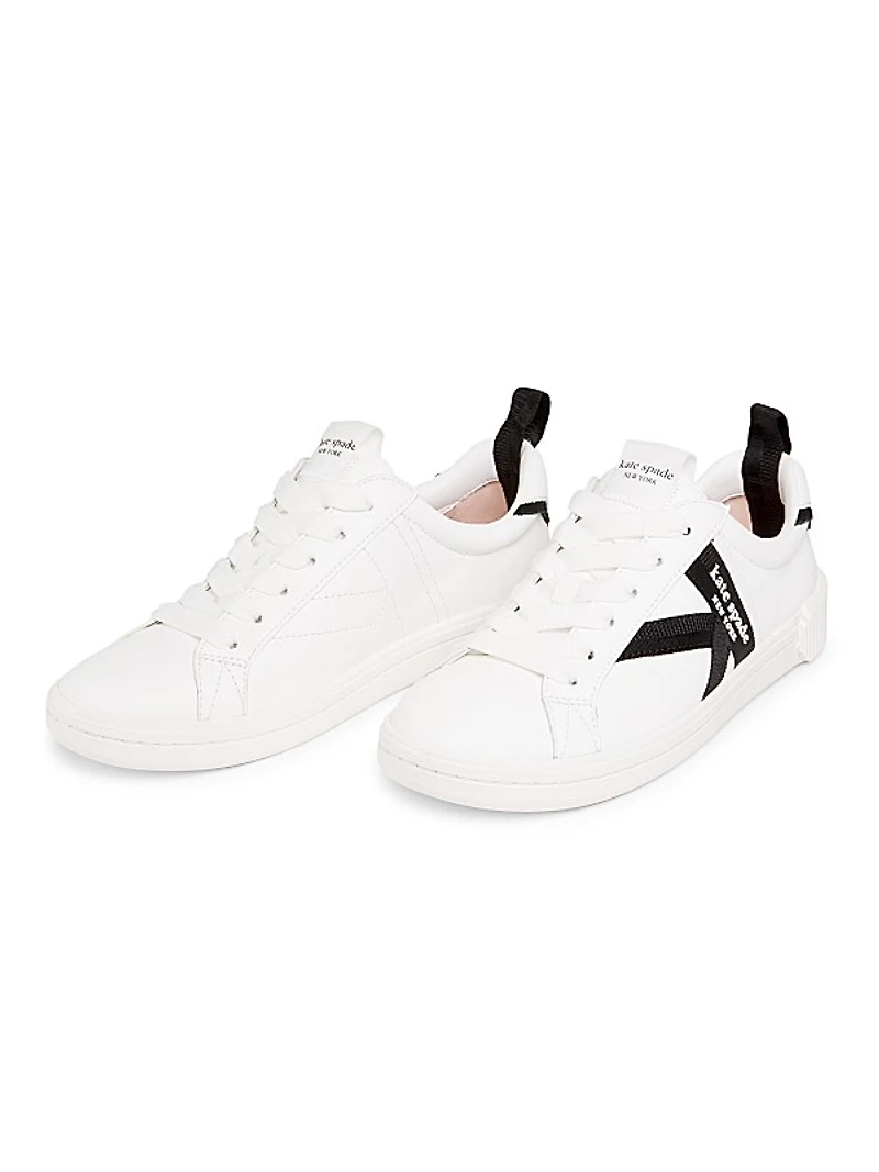 Signature Leather-Textile Sneakers