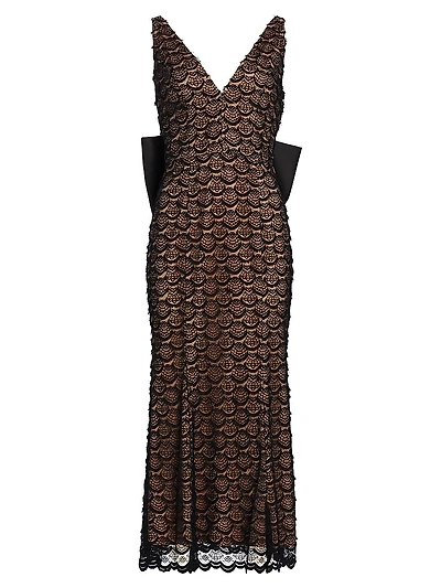 Elara Bow-Back Midi-Dress