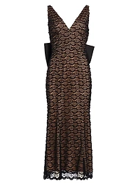 Elara Bow-Back Midi-Dress