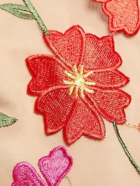 Stephanie Floral Embroidered Minidress