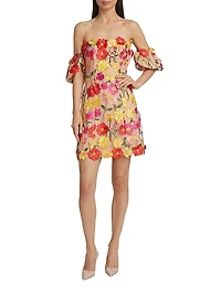 Stephanie Floral Embroidered Minidress
