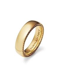 Streamline Band Ring 18K Yellow Gold, 6mm