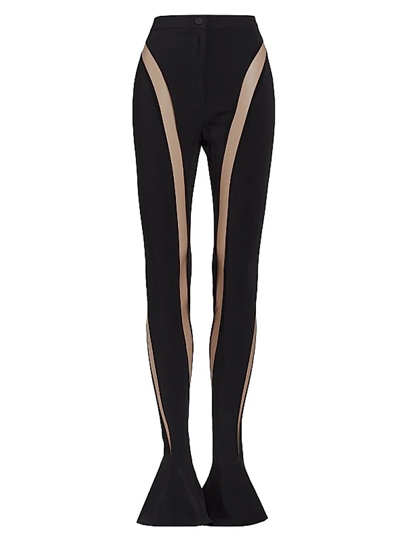 High-Rise Illusion Flare Pants