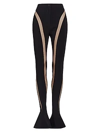 High-Rise Illusion Flare Pants