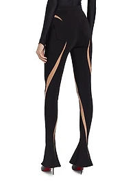High-Rise Illusion Flare Pants