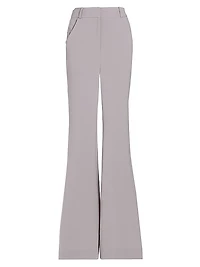Crepe Flared Trousers