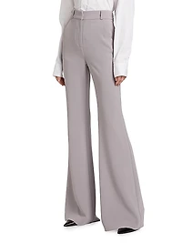 Crepe Flared Trousers