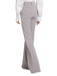 Crepe Flared Trousers