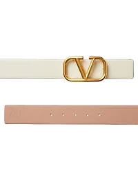 Reversible VLogo Signature Belt Glossy Calfskin 40MM