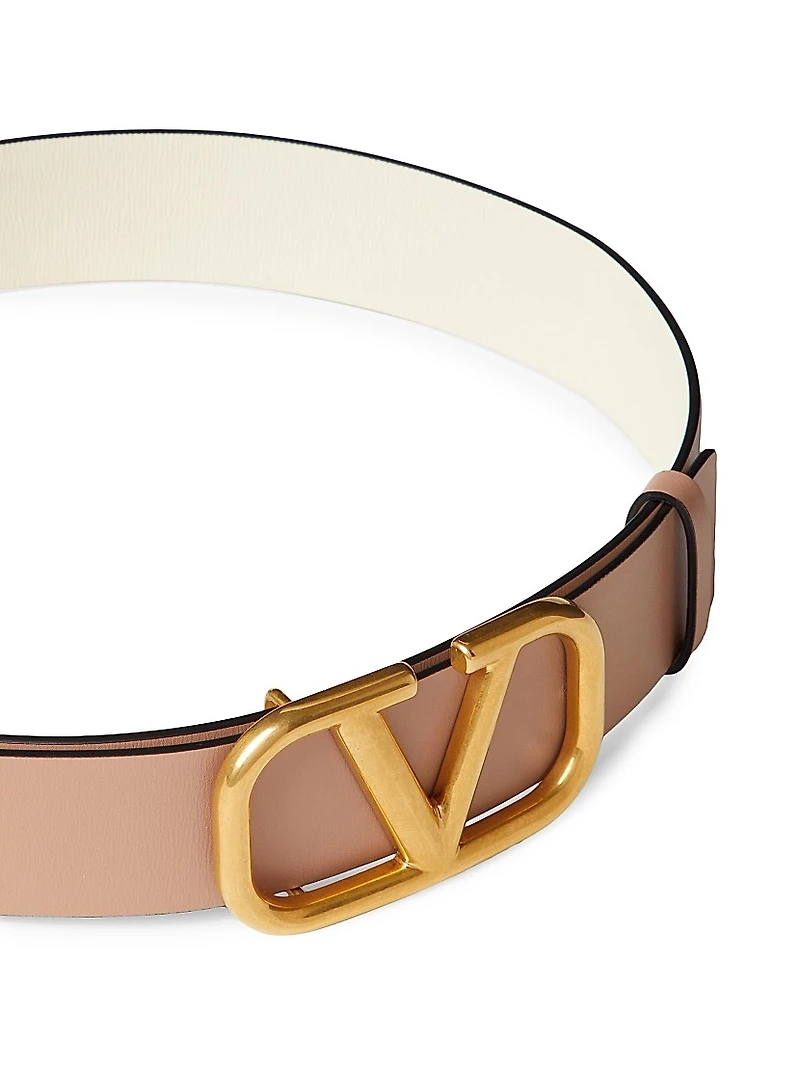Reversible VLogo Signature Belt Glossy Calfskin 40MM