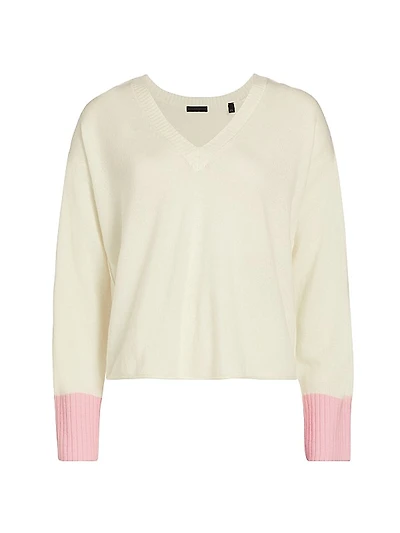 Wool-Cashmere Colorblock Sweater