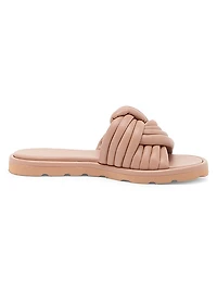 Ottavia Woven Leather Flat Sandals